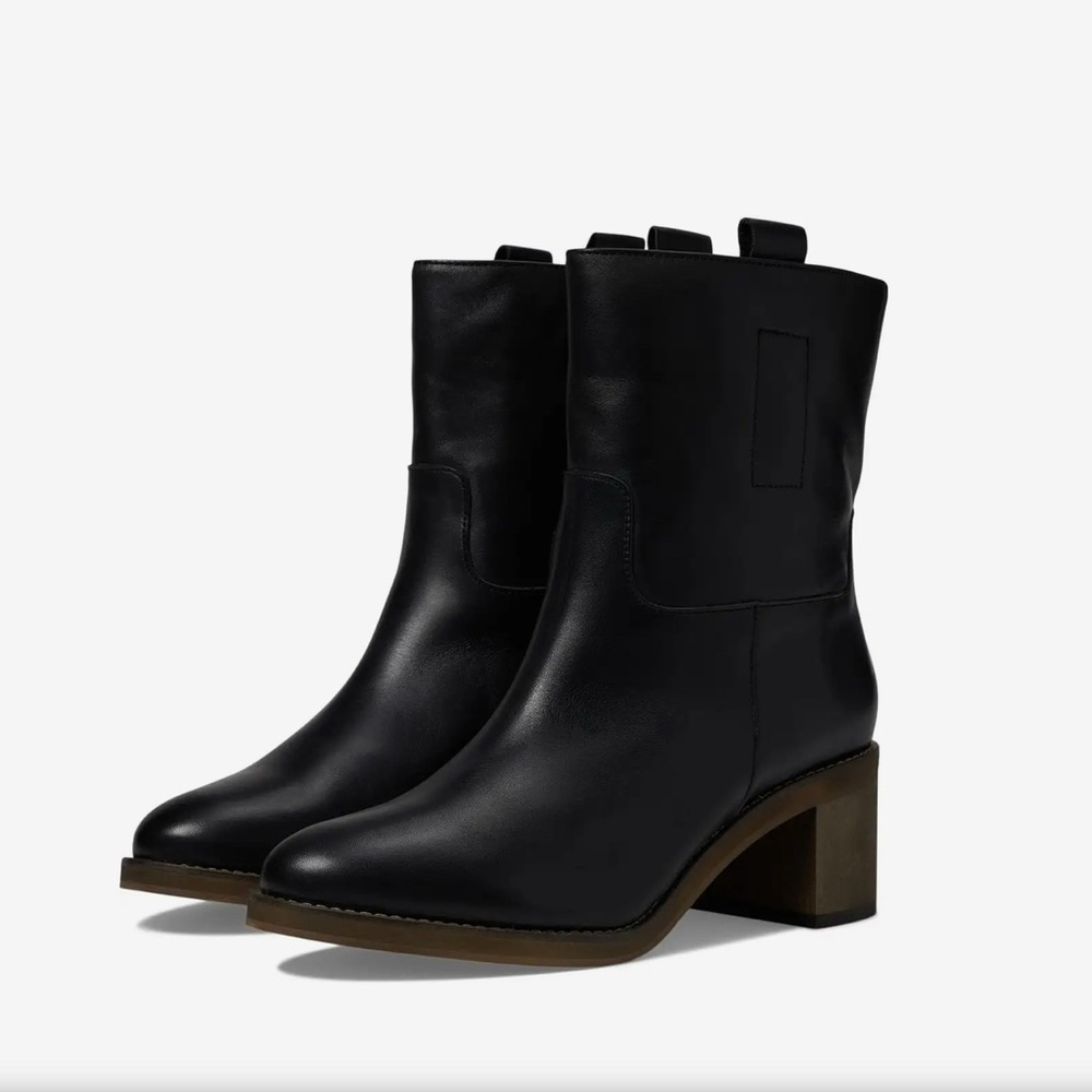 NWT- Free People ‘Tabby’ Leather Block Heeled Ankle Boot